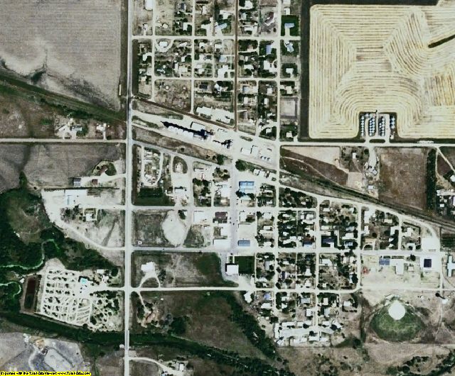 Lyman County, SD aerial photography detail