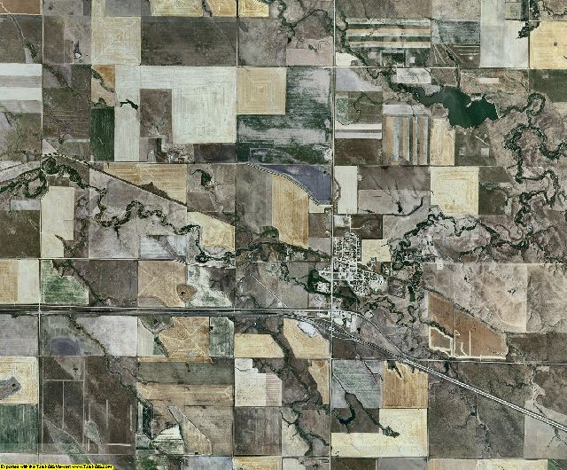 Lyman County, South Dakota aerial photography