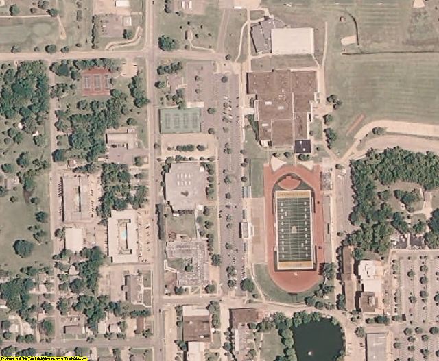 Lyon County, KS aerial photography detail