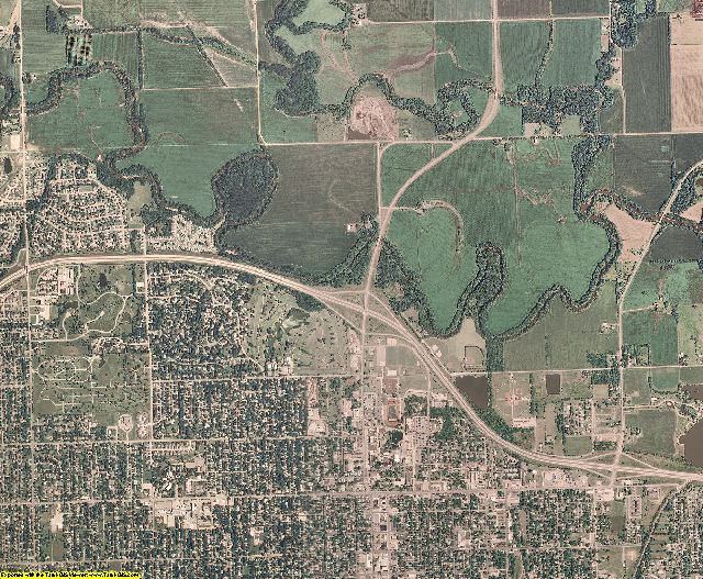 Lyon County, Kansas aerial photography