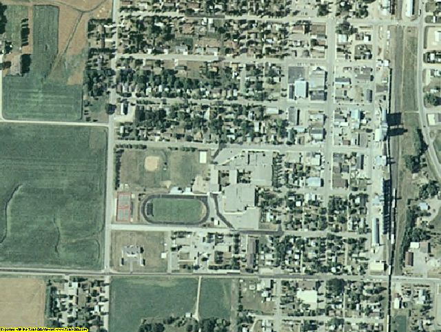 Mahnomen County, MN aerial photography detail