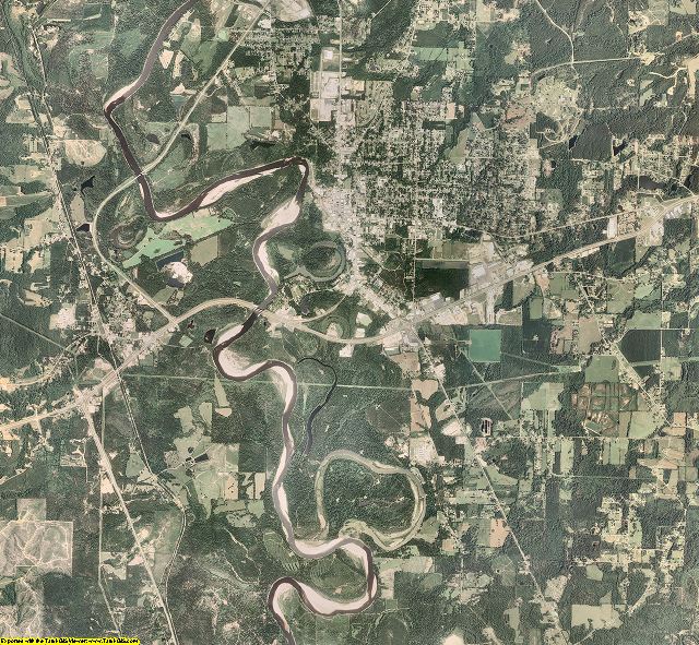Marion County, Mississippi aerial photography