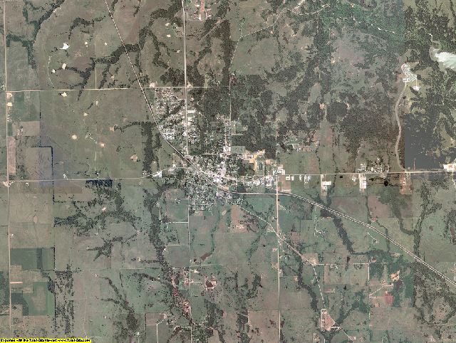 Marshall County, Oklahoma aerial photography