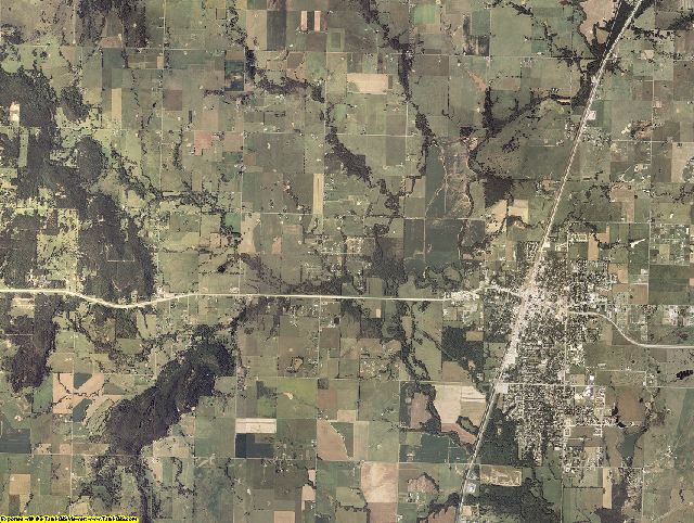 Mayes County, Oklahoma aerial photography