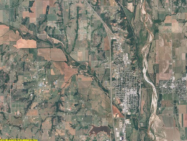 McClain County, Oklahoma aerial photography