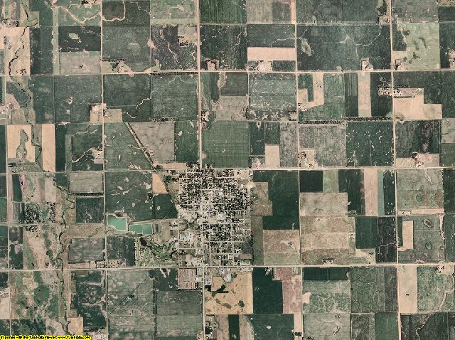 McCook County, South Dakota aerial photography