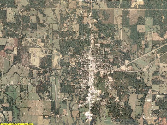 McCurtain County, Oklahoma aerial photography