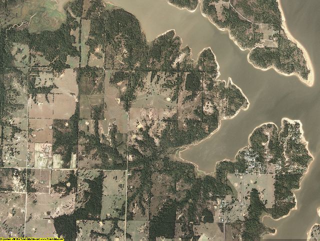 McIntosh County, Oklahoma aerial photography