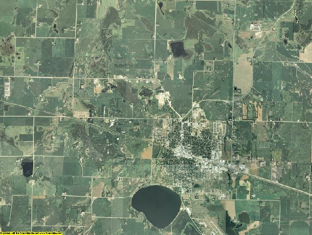 Meeker County, Minnesota aerial photography