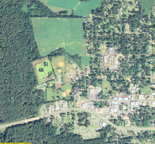 Miller County, GA aerial photography detail