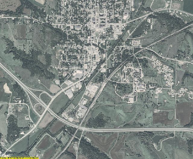 Mills County, Iowa aerial photography