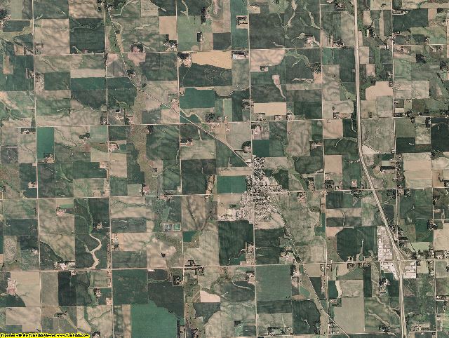 Minnehaha County, South Dakota aerial photography