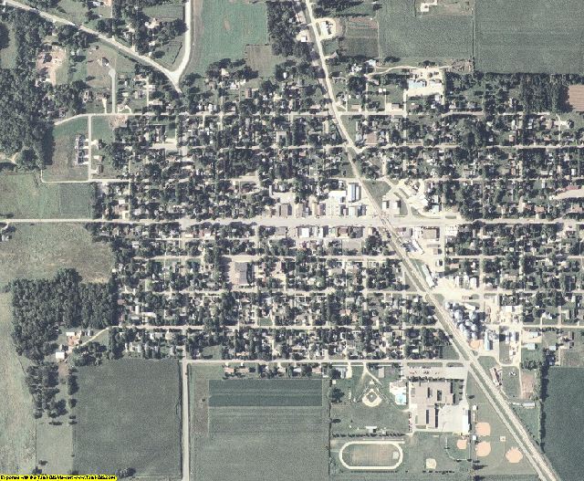 Mitchell County, Iowa aerial photography