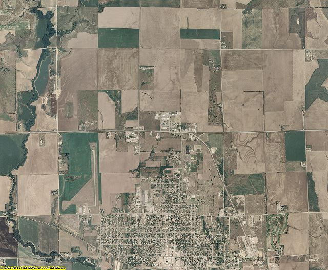 Mitchell County, Kansas aerial photography