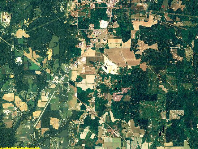 Monroe County, Alabama aerial photography