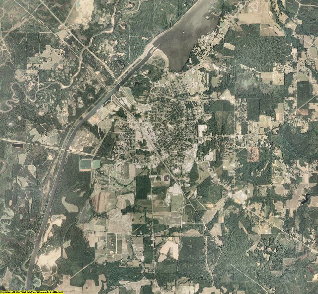 Monroe County, Mississippi aerial photography