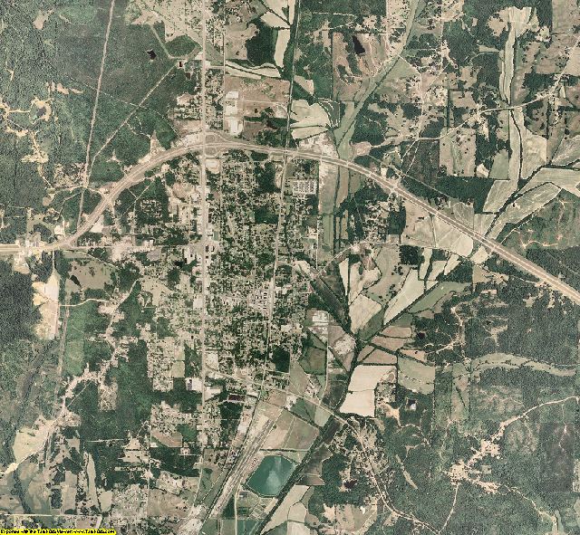 Montgomery County, Mississippi aerial photography