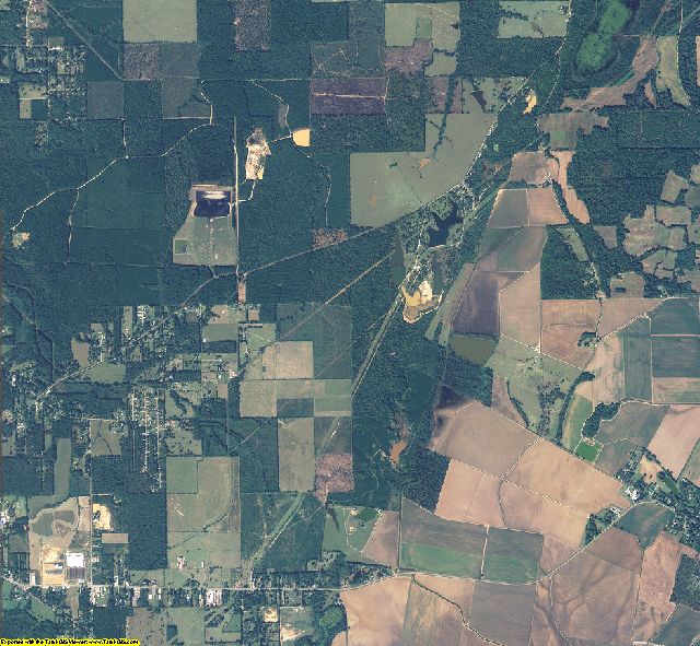 Morehouse County, Louisiana aerial photography