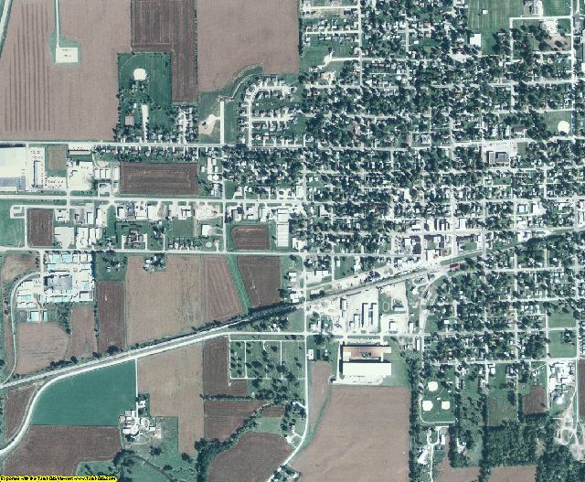 Muscatine County, Iowa aerial photography