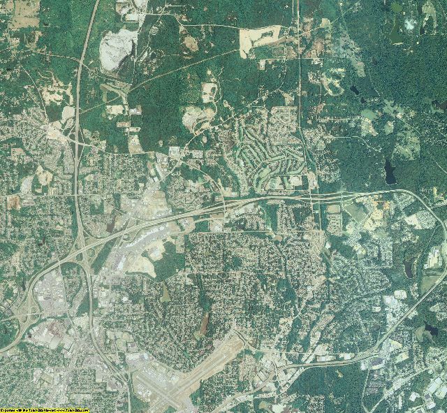 Muscogee County, Georgia aerial photography
