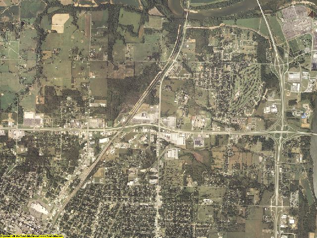 Muskogee County, Oklahoma aerial photography
