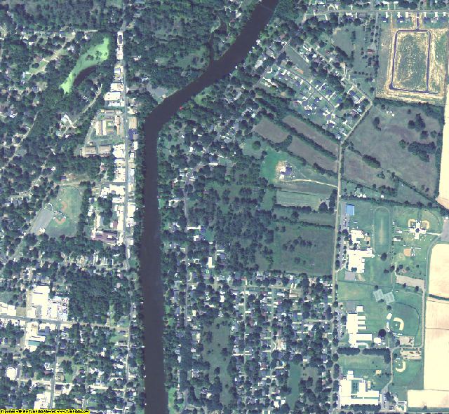 Natchitoches County, LA aerial photography detail