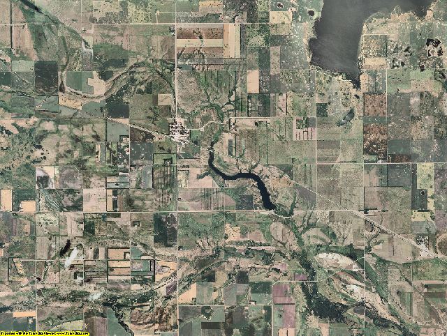 Nelson County, North Dakota aerial photography