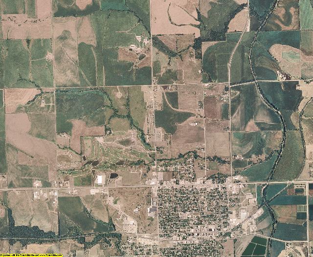 Nemaha County, Kansas aerial photography