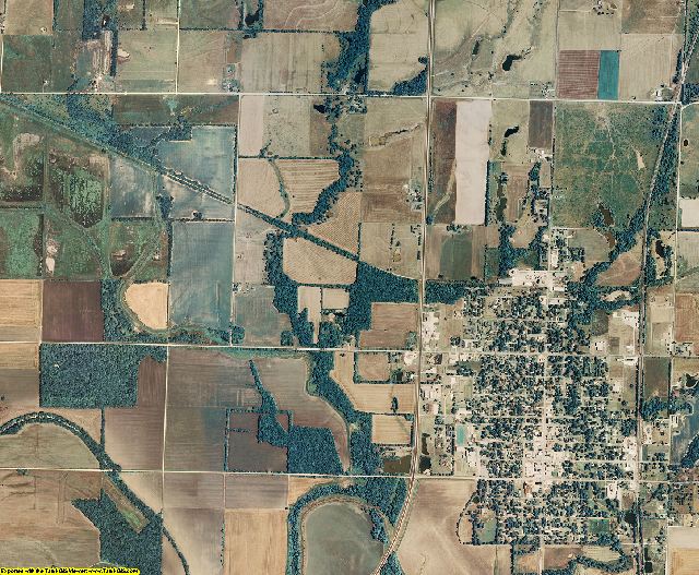 Neosho County, Kansas aerial photography