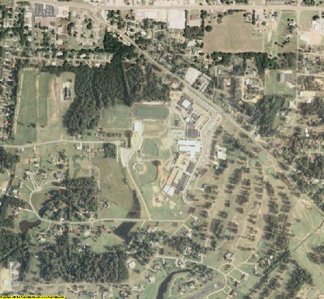 Neshoba County, MS aerial photography detail