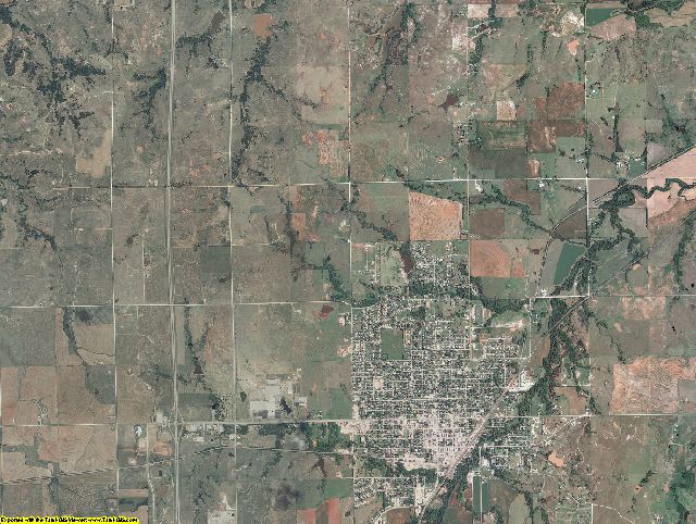 Noble County, Oklahoma aerial photography