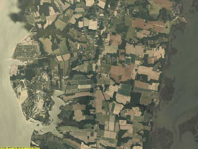 Northampton County, Virginia aerial photography