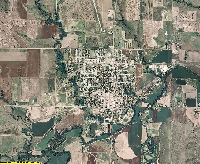 Norton County, Kansas aerial photography