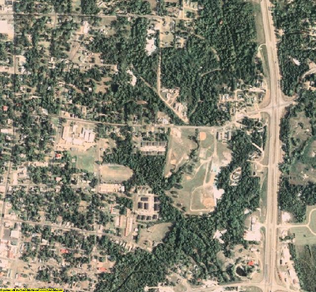 Noxubee County, MS aerial photography detail