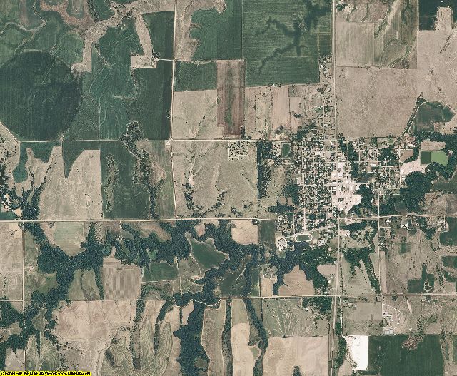 Nuckolls County, Nebraska aerial photography