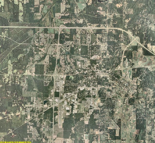Oktibbeha County, Mississippi aerial photography