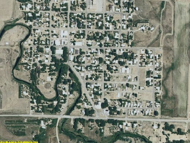 Oliver County, ND aerial photography detail