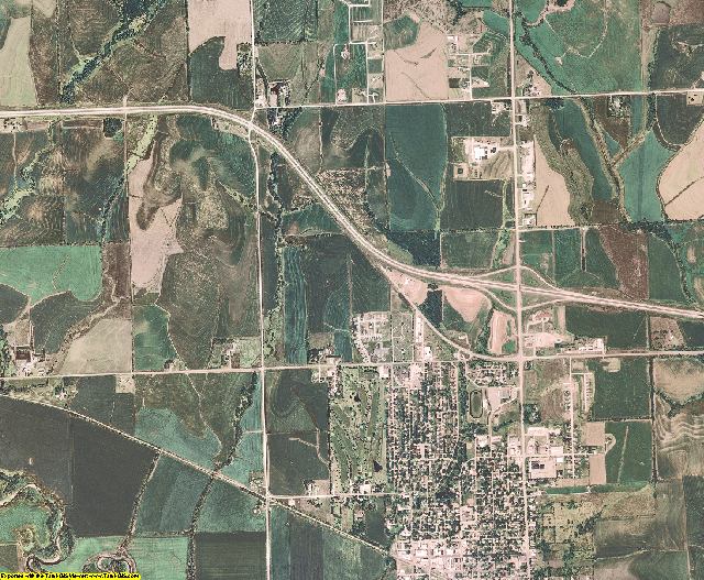 Otoe County, Nebraska aerial photography