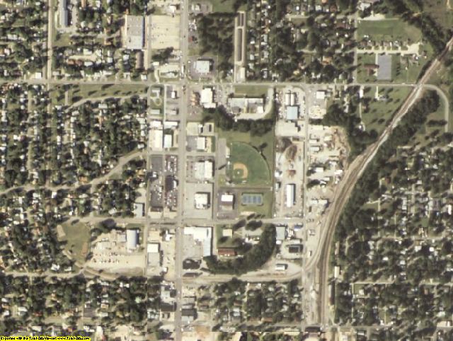 Ottawa County, OK aerial photography detail