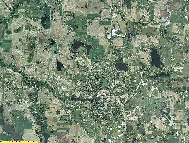 Otter Tail County, Minnesota aerial photography