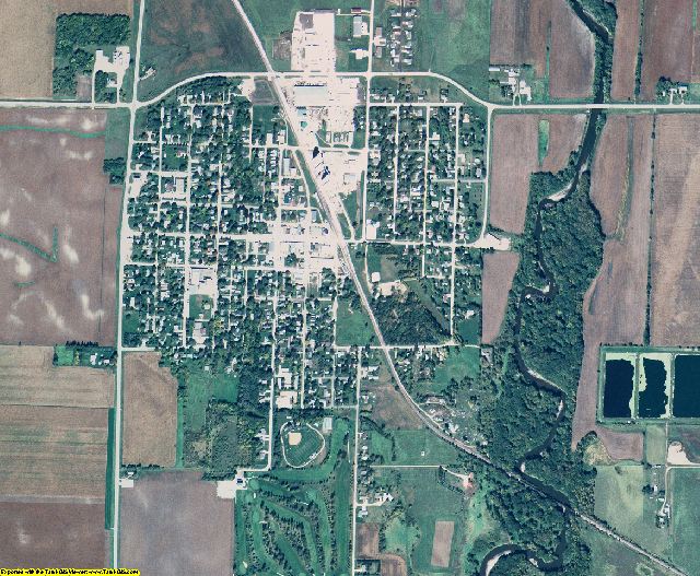 Palo Alto County, Iowa aerial photography