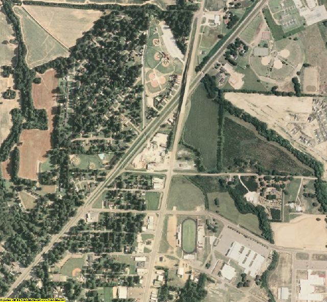 Panola County, MS aerial photography detail