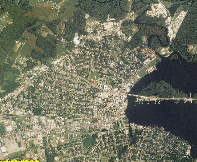 Pasquotank County, North Carolina aerial photography