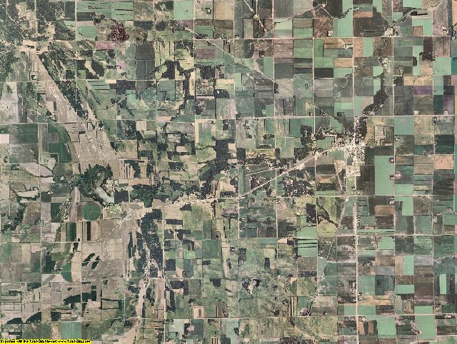 Pembina County, North Dakota aerial photography