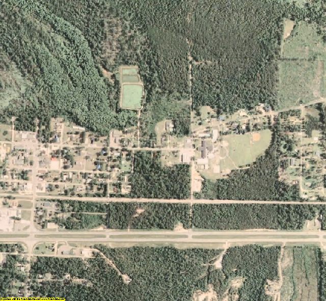 Perry County, MS aerial photography detail