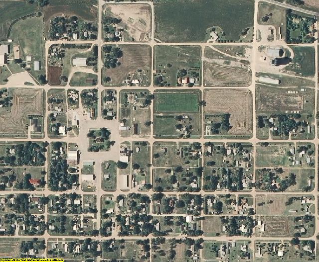 Phillips County, KS aerial photography detail