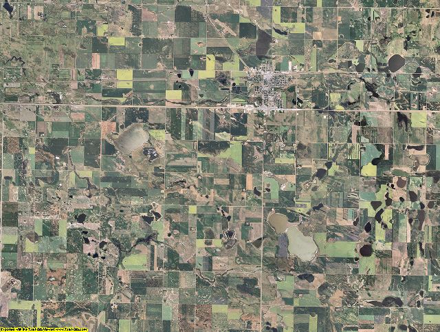 Pierce County, North Dakota aerial photography