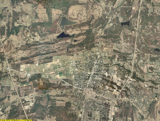 Pittsburg County, Oklahoma aerial photography