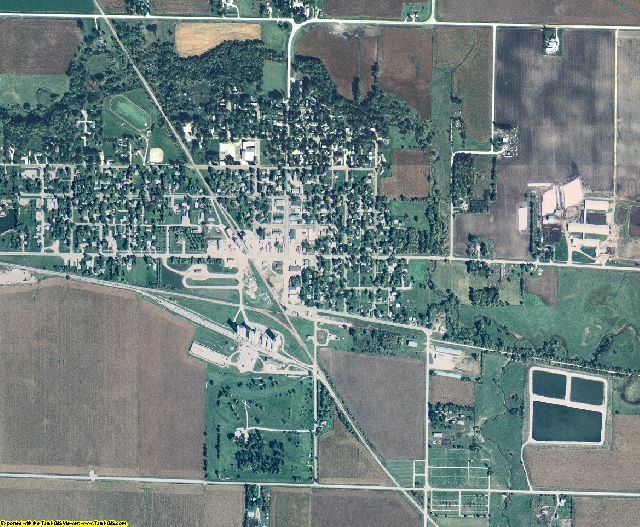 Pocahontas County, Iowa aerial photography