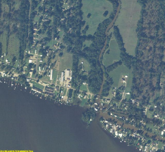 Pointe Coupee County, LA aerial photography detail